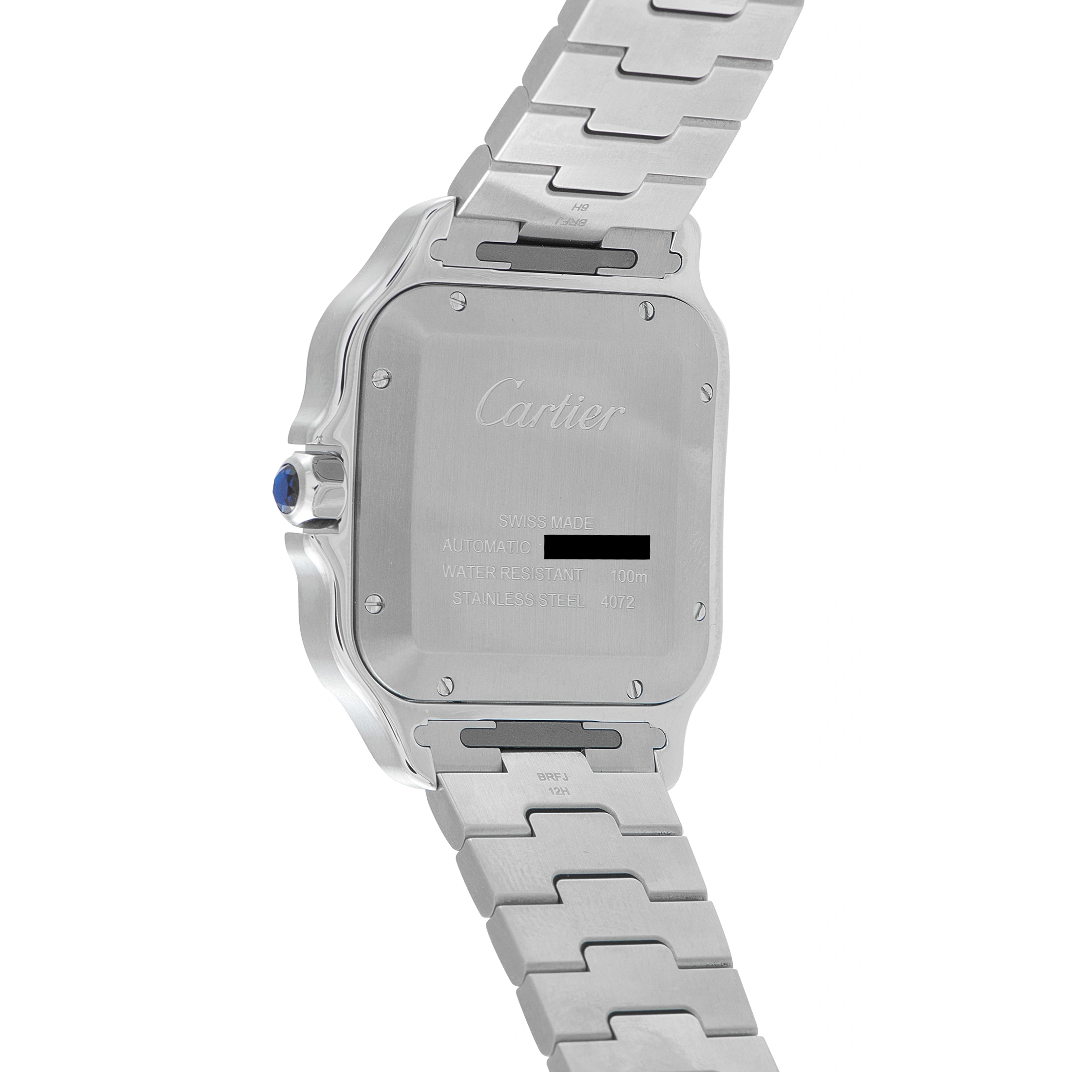 Cartier Santos Large Model Steel Watch WSSA0018 For Sale