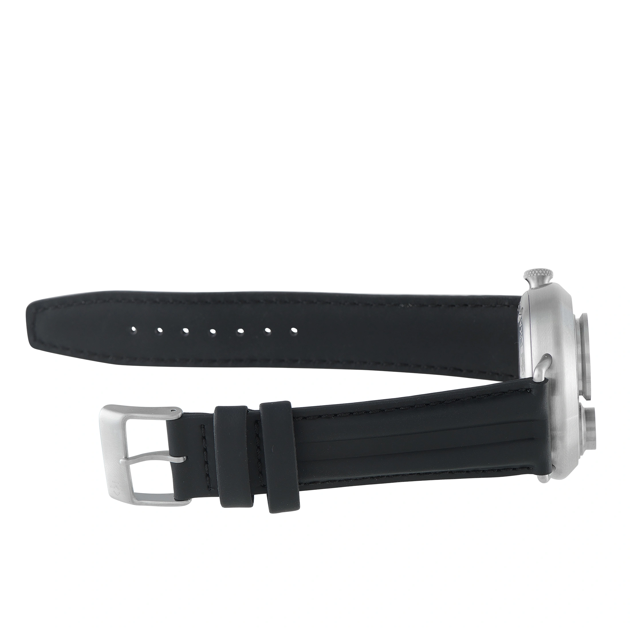 Otsuka Lotec No. 7.5 Jumping Hour Steel Watch No 7.5 For Sale