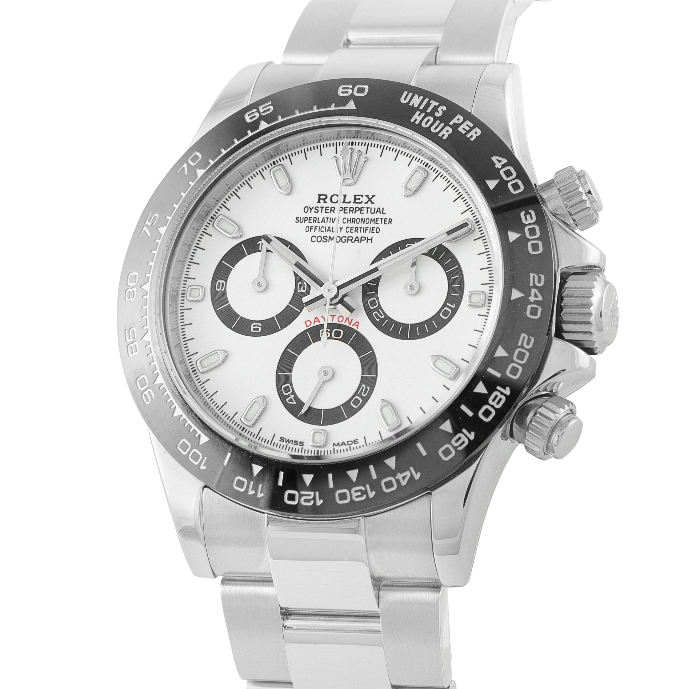 Rolex Daytona White Panda Dial Steel Watch 116500LN For Sale