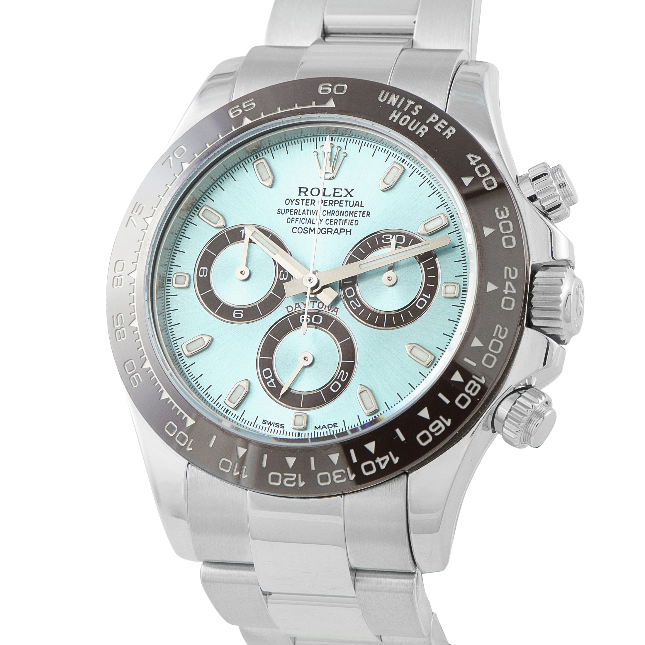 Rolex Daytona Ice Blue Dial Platinum Watch 116506 For Sale