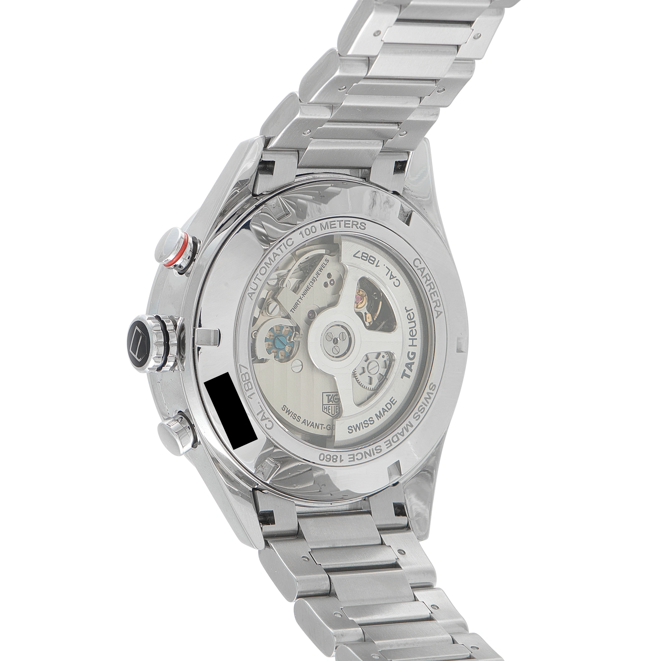 Tag Heuer Carrera Calibre 1887 Chronograph Steel Watch CAR2A11.BA0799 For Sale