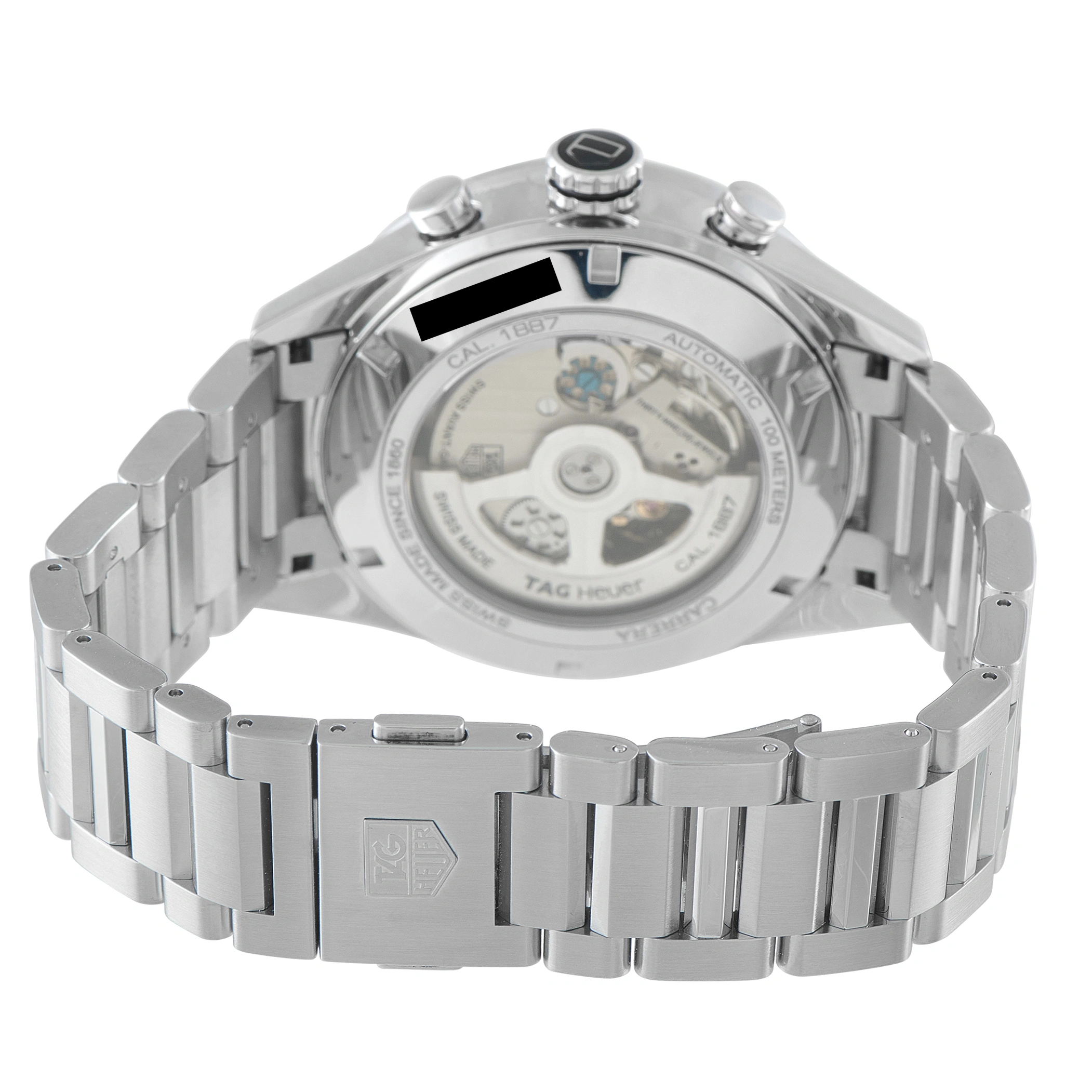 Tag Heuer Carrera Calibre 1887 Chronograph Steel Watch CAR2A11.BA0799 For Sale